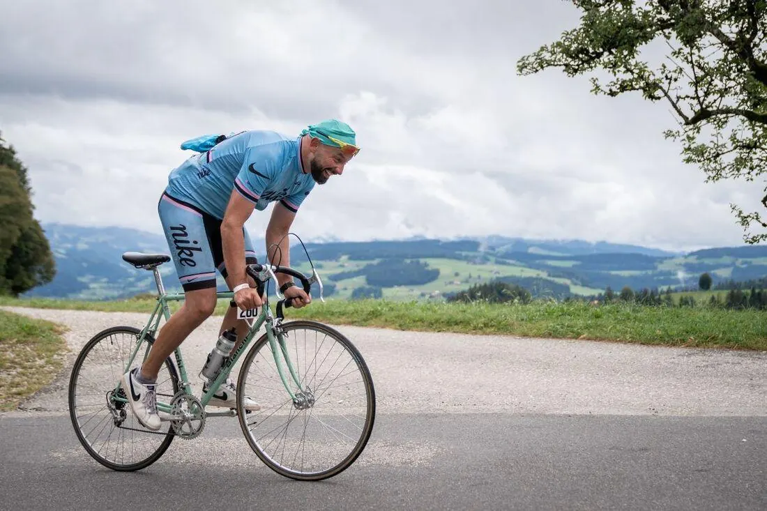 Road cycling in the mountains